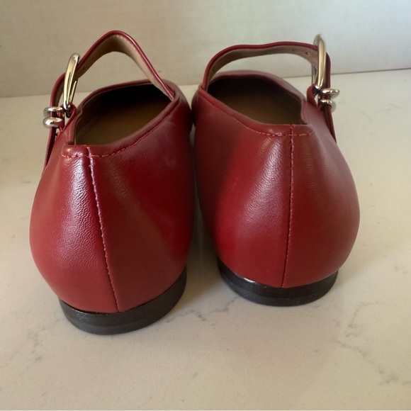Vince Daniela Flats Red Leather Mary Jane | Women’s Size 6 | New Without Box - Picture 3 of 3